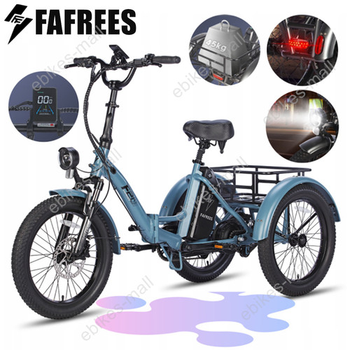 20in foldable electric trike - 20in,