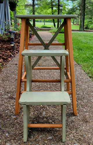 Vtg rustic country wood fold - wood,