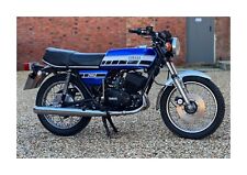 Yamaha RD 250 B blue motorbike A4 poster choice of frame