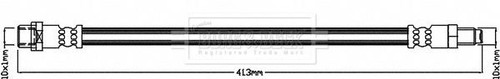 Brake hose front for mercedes - brake,