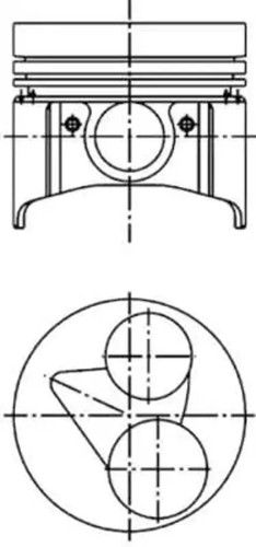 Engine piston 40224600