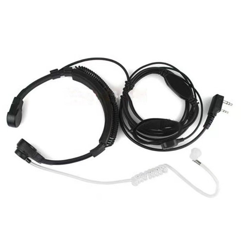 Adjustable throat mic earpiece - adjustable,