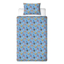 Paw Patrol Official Single Duvet Cover Vibrant & Adorable Cute Pups Design Blue