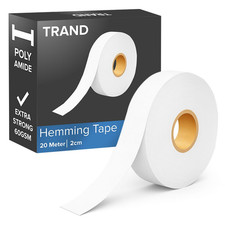 TRAND® Hemming Tape 20 Metres 60 GSM- Wonder Web Iron on Extra Strong Hemming