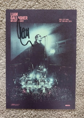 Liam gallagher signed print - liam,