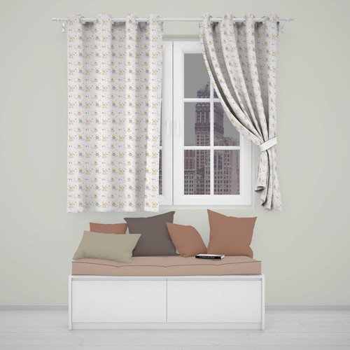 Blackout eyelet curtains cute - blackout,