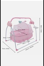 Electric Baby Rocker Swing Rocking Crib Cot Bed Infant Cradle Bluetooth Music