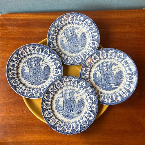 Set eit blue side plates - set, of