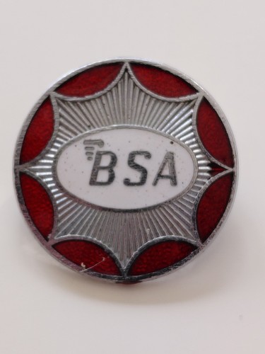 Older bsa motorcycle - older, enamel