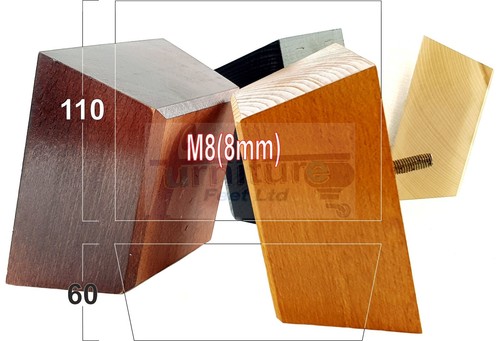 Square solid wood furniture - 4x,