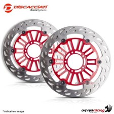 Pair of front floating discs