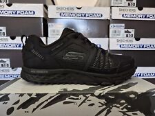 SKECHERS MENS SHOES BLACK MEMORY FOAM WALKING TRAIL GRIP ESCAPE TRAINERS SIZES