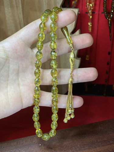 Amber beads rosary original - beads,
