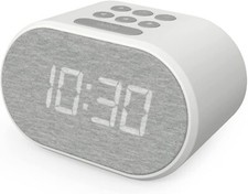 Alarm Clock Bedside i-Box With USB Charger & FM Radio, LED Backlit, USB Charger