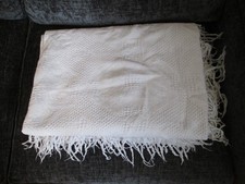 Vintage White Woven Cotton