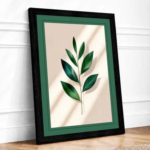 Single stem green botanical - single, in