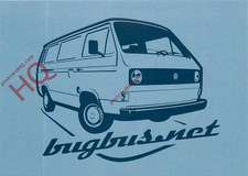 Picture Postcard, VW CAMPER VAN, BUGBUS.NET ADVERTISING