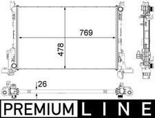 MAHLE CR84000P Engine Radiator