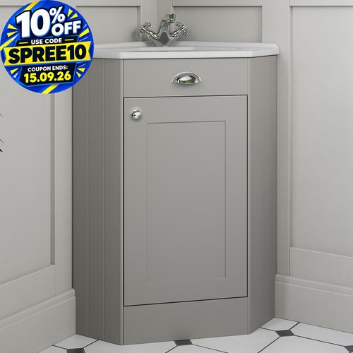 Corner bathroom vanity - bathroom,