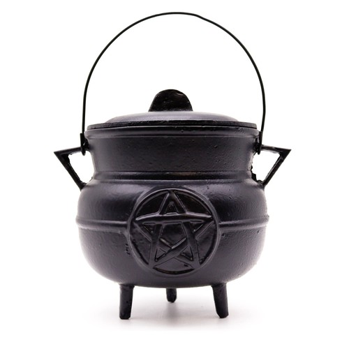 Huge cast iron cauldron with - cauldron,
