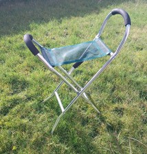 Leisurewize Lightweight Alloy Frame Folding Walking Aid Stick Stool Chair