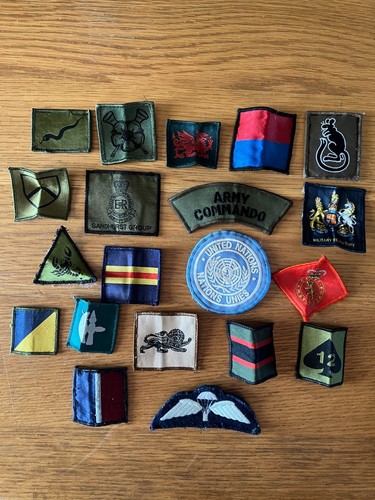 Various military cloth badges - military,