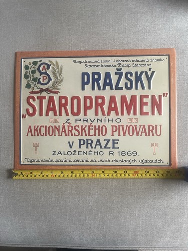 Staropramen czech beer - czech, metal