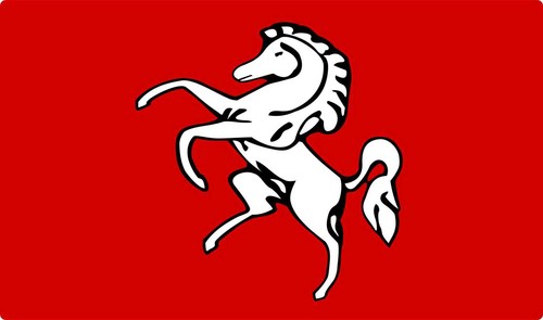 Kent emblem flag vinyl - x,