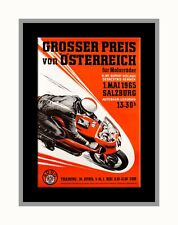 Motorbike Bike 1965  Grosser Preis von Osterreich  motorcycle race Print Poster 