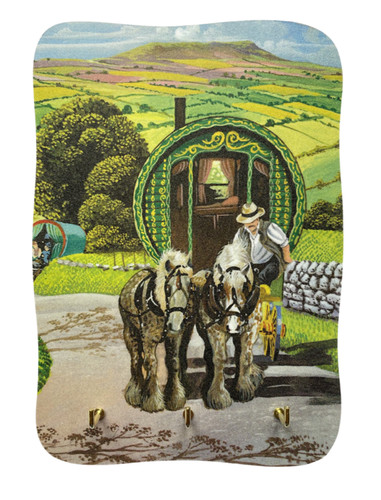Romany gypsy caravan key rack - romany,