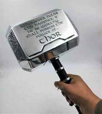 Thor Hammer Mjolnir Replica | 1:1 Scale Metal Prop | Aluminum Cosplay Gift