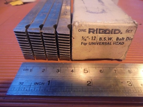 Ridgid thread dies - thread, 9/16"