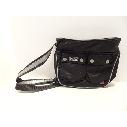 Belstaff black nylon messenger - belstaff,