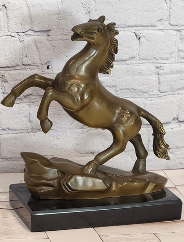 Milo bronze stallion - bronze, statue