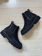 Black Kennel&Schmenger Boots w/ Metal Chains size 38