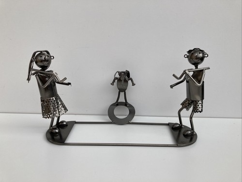 Recycled metal sculpture nuts - recycled,