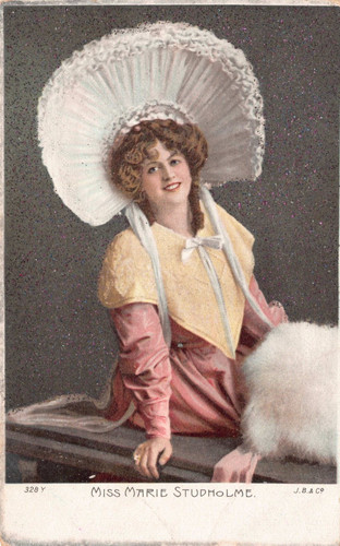 Postcard edwardian actress - -,