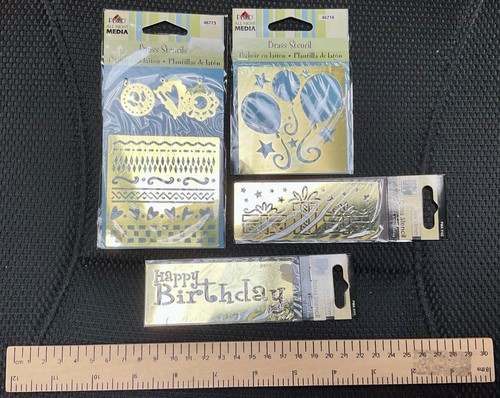 Collection brass stencils - of,