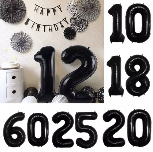 Black giant foil number - 30",