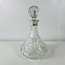 Sterling Silver Crystal Glass