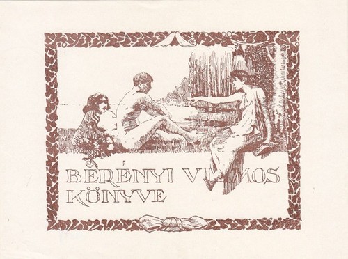Exlibris bookplate klischee - exlibris,