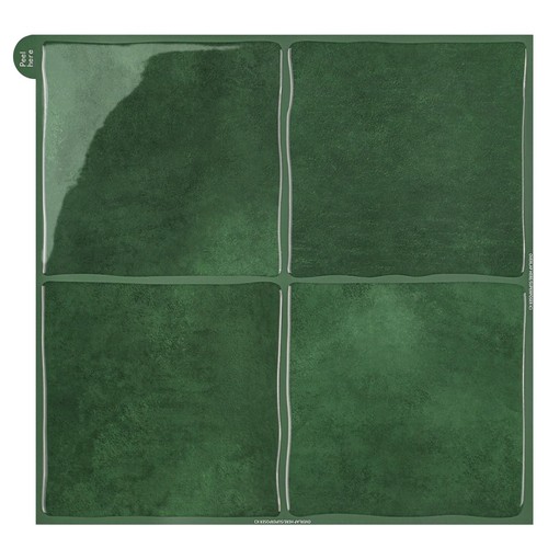 Stick tiles peel - 3d, and