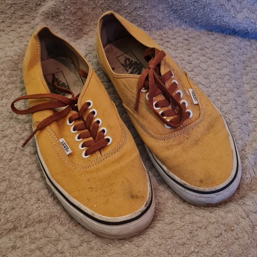 Yellow vans authentic size - vans,