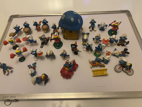 Vintage smurfs figure job lot - vintage,