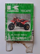 Kawasaki Tecate Trike. Damaged Messy Cheap Service Book.