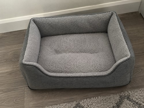 Grey pet dog bed - dog,