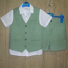 Ted Baker Boys Green Linen