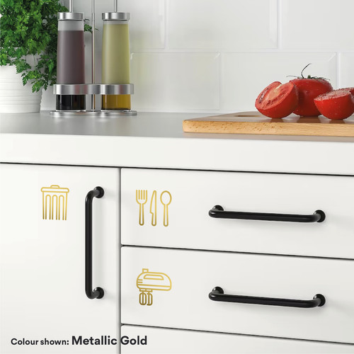 Kitchen utensil icon decals - |,
