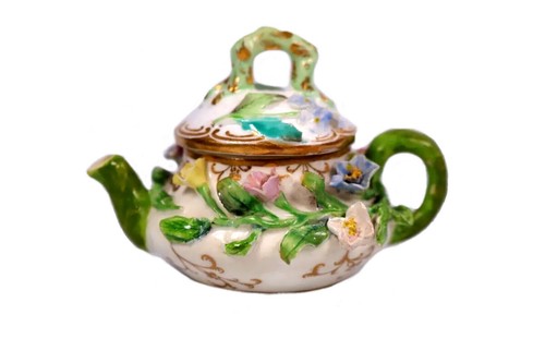 Meissen encrusted miniature - meissen,