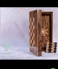 2-in-1 Chess Wooden Set Fold